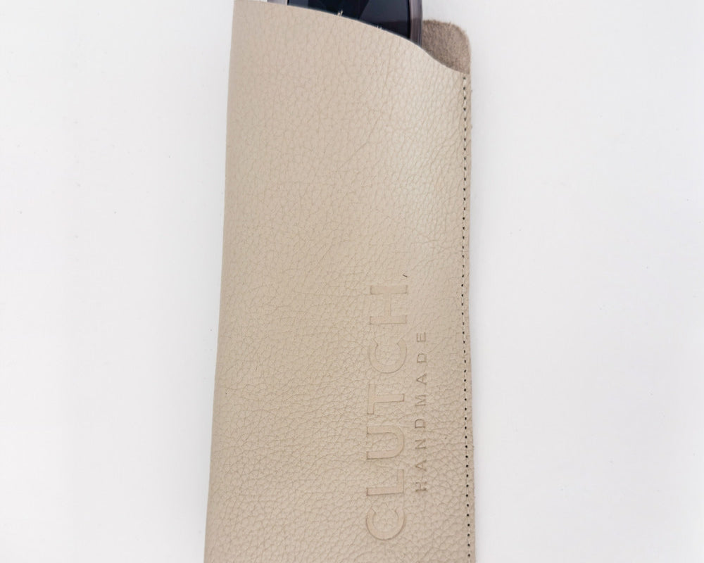 Estuche para lentes de cuero