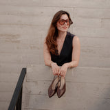 Stilettos Aura chocolate brown x MINIMALENTE