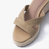 Alpargatas Amy khaki