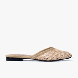 Flats Ana rafia Beige