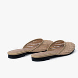 Flats Ana rafia Beige