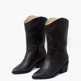 Austin botas de cuero Moro