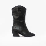 Austin botas de cuero negro