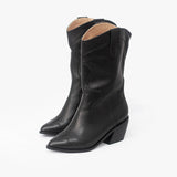 Austin botas de cuero negro