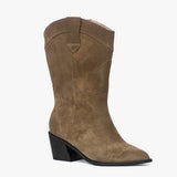 Austin botas de cuero Taupé