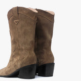 Austin botas de cuero Taupé