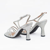 Sandalias Alva de cuero Plateado