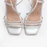 Sandalias Alva de cuero Plateado