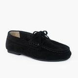 Bruna mocasines de cuero negro
