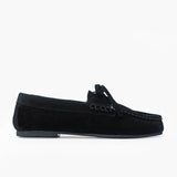 Bruna mocasines de cuero negro