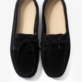 Bruna mocasines de cuero negro