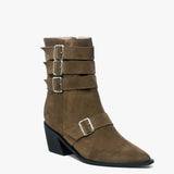 Botin de cuero Cairo Taupé