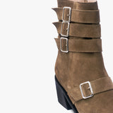 Botin de cuero Cairo Taupé