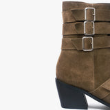 Botin de cuero Cairo Taupé