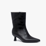 Botin de cuero Coline Negro