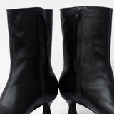 Botin de cuero Coline Negro