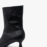 Botin de cuero Coline Negro