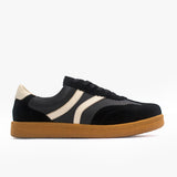 Zapatillas Fausta de cuero negro