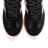 Zapatillas Fausta de cuero negro