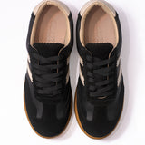 Zapatillas Fausta de cuero negro