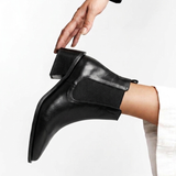 Granada botas de cuero negro