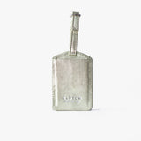 Tag de cuero para maleta dorado