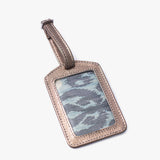 Tag de cuero para maleta cobre