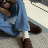 Clogs de cuero Jess Chocolate