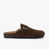 Clogs de cuero Jess Chocolate