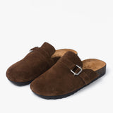 Clogs de cuero Jess Chocolate
