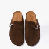 Clogs de cuero Jess Chocolate