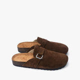 Clogs de cuero Jess Chocolate