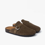 Clogs de cuero Jess Chocolate