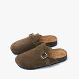Clogs de cuero Jess Taupé