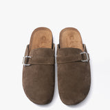 Clogs de cuero Jess Taupé