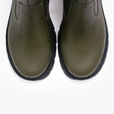 Botines de cuero Martina guinda Verde