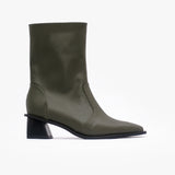 Botin de cuero Maya verde