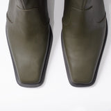 Botin de cuero Maya verde