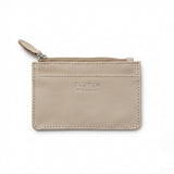 Monedero de cuero Beige