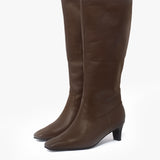 Nash botas de cuero chocolate