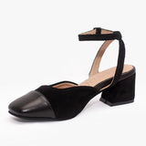 Samantha zapatos de cuero negro