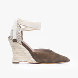 Alpargatas de cuero Palma taupe