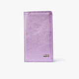 Porta pasaporte de cuero Lila