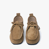 Pratt flats de cuero avellana