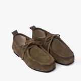 Pratt flats de cuero taupé