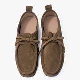 Pratt flats de cuero taupé