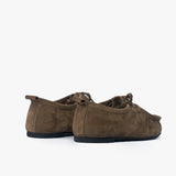 Pratt flats de cuero taupé