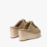 Alpargatas Raquel de lona khaki