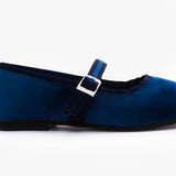 Ballerinas Vienna terciopelo azul