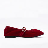 Ballerinas Vienna terciopelo rojo